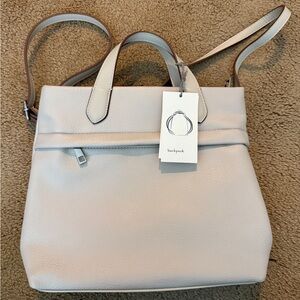 NWT A New Day Cream Backpack / Crossbody